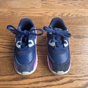 Nike Kids Navy and Pink Sneakers